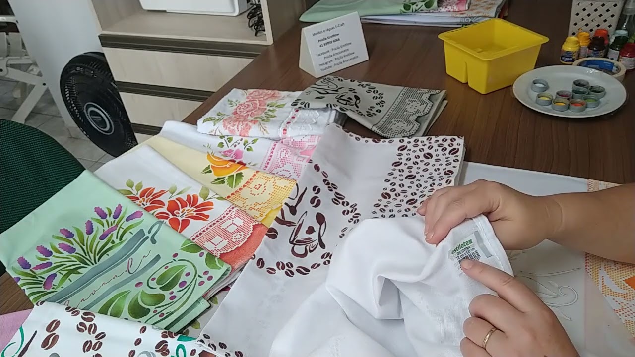 543 - Pintura em tecido para iniciantes ! Muitas dicas !