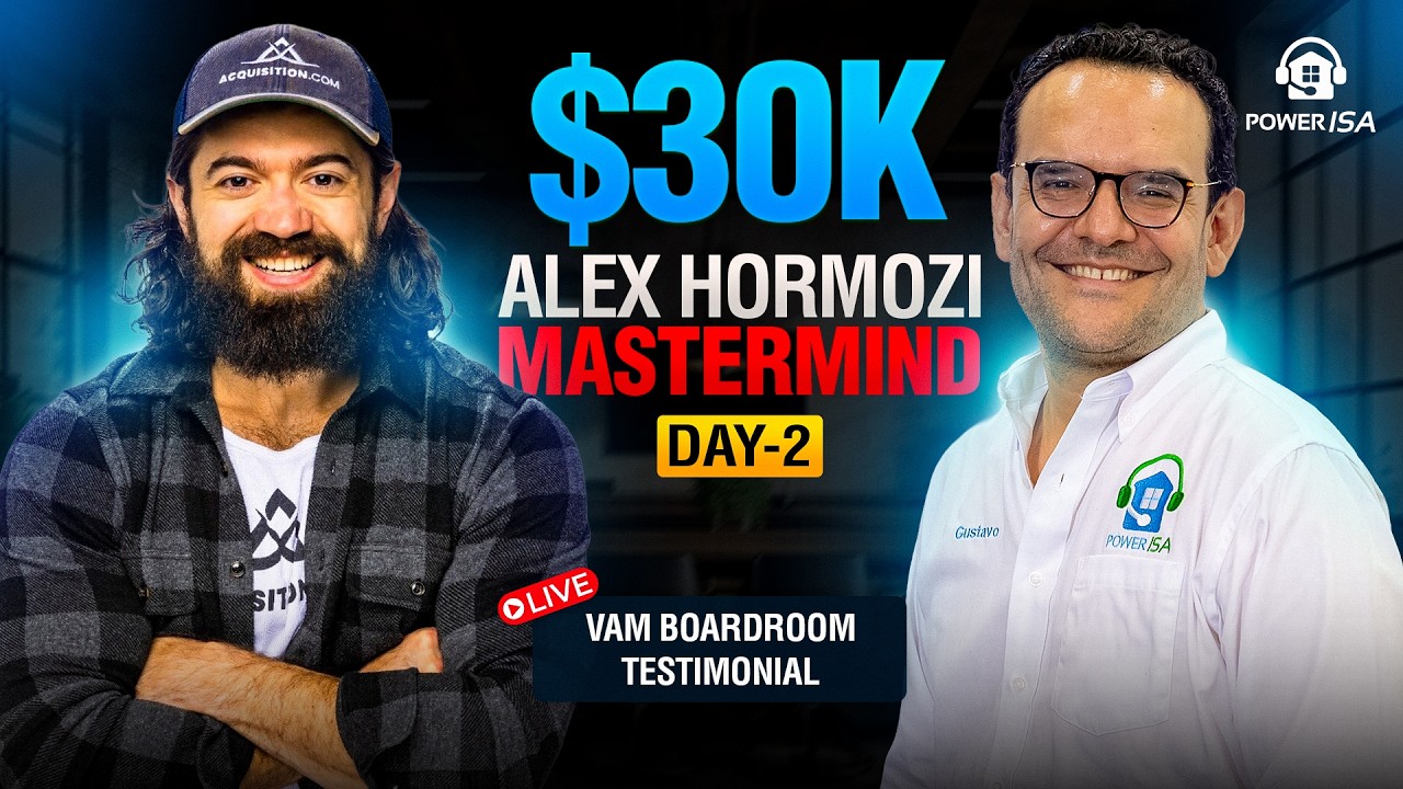 My Experience at the $30K Alex Hormozi VAN Boardroom Mastermind!