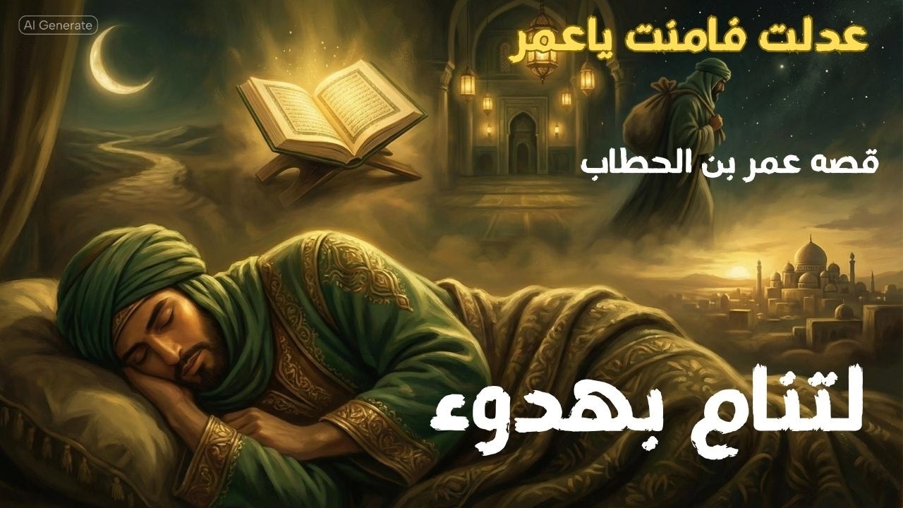 لتنام بهدوء🌙قصة عمر بن الخطاب كاملة | العدل الذي لا ينام