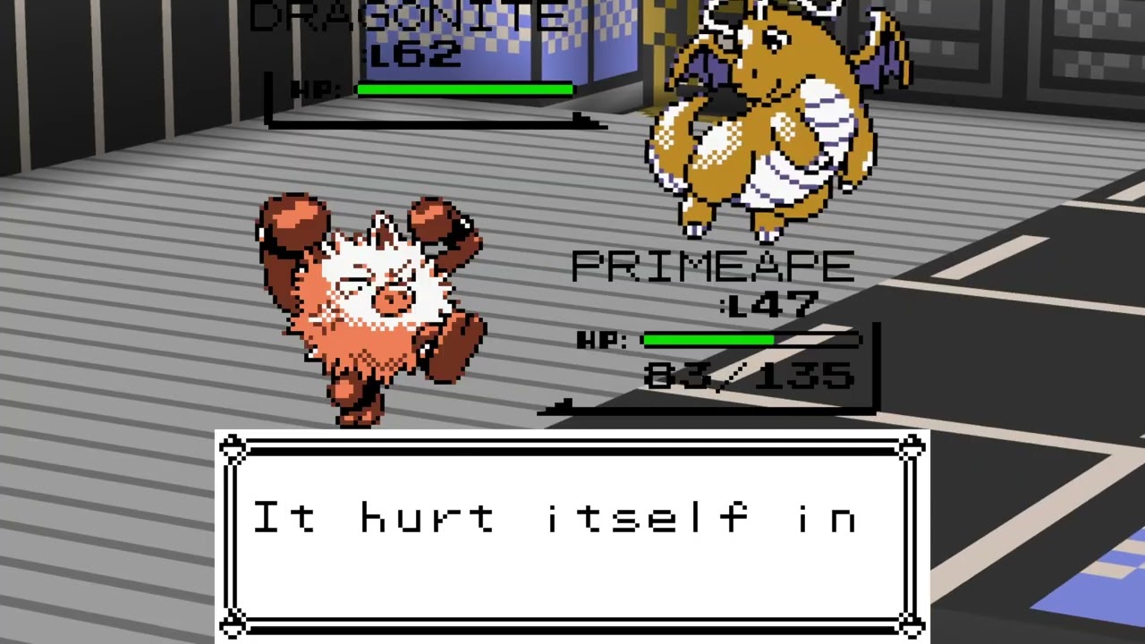 Pokemon yellow elite four Lance (with exp all) again