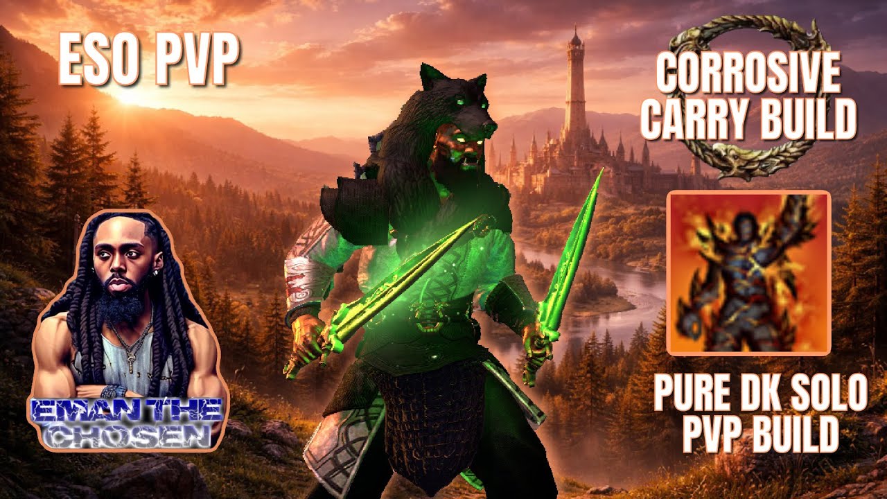 ESO PVP: Сборка для керри с коррозионным уроном!!! Чистая сборка для одиночного PVP за рыцаря сме...