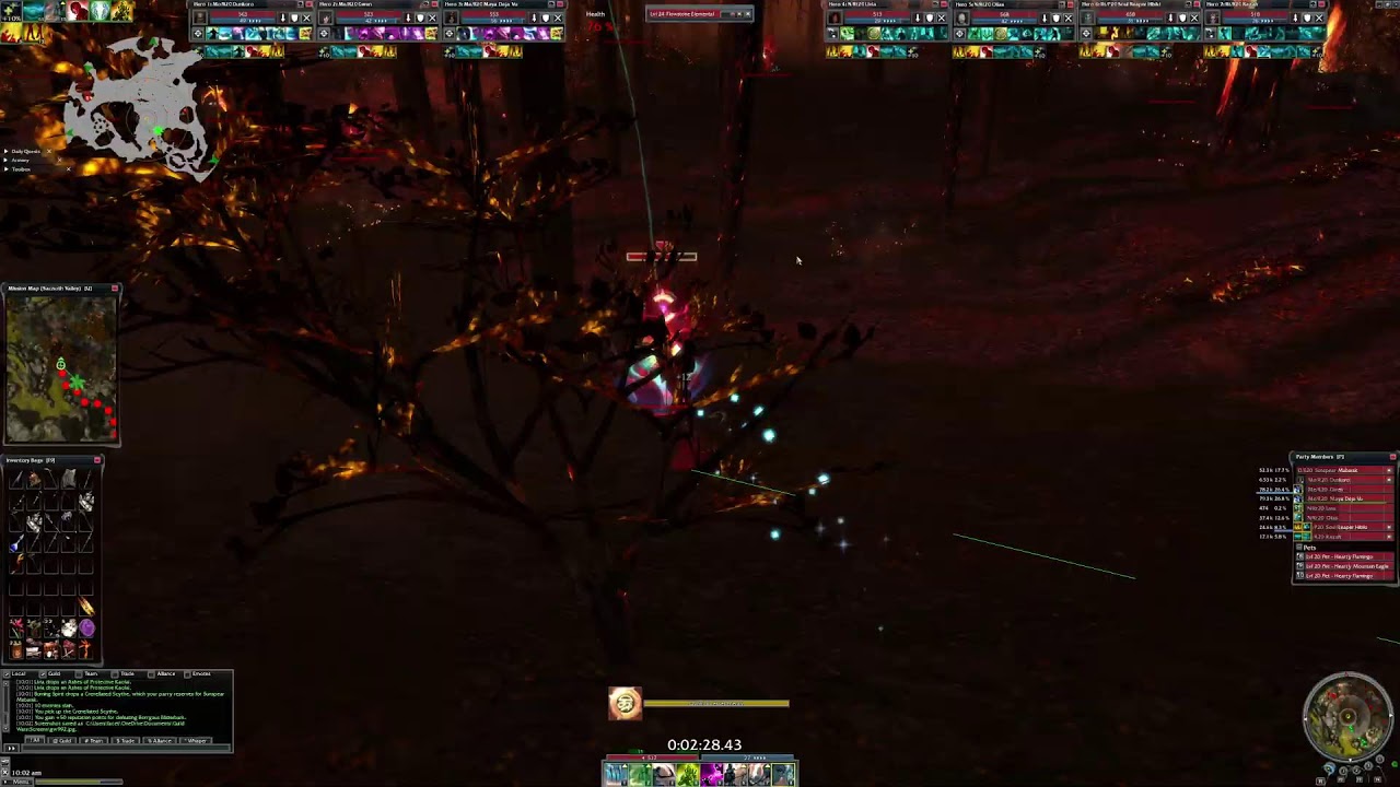 Guild Wars🔴Dervish🌎Grinding Blisterbark's Staff(Unique Staff)in Sacnoth Valley😁w/Music/etc!
