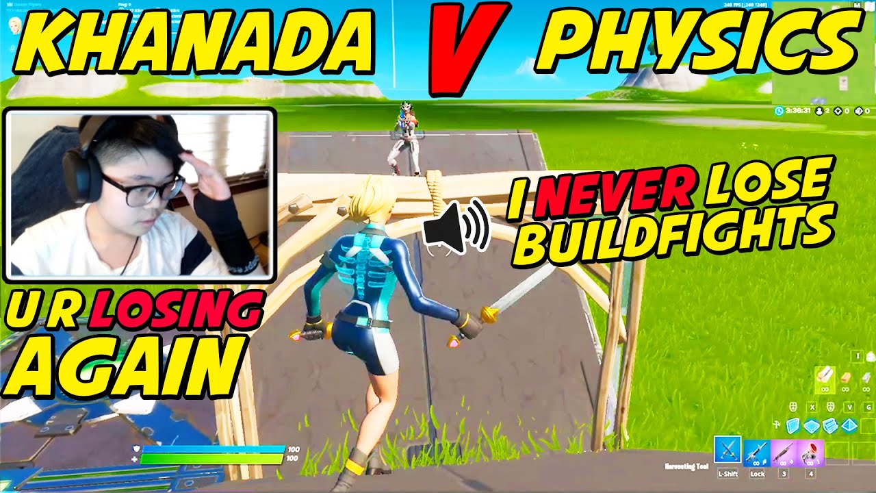 OutCast Physics Challenges Khanada To a 1V1 WAGER After LOSING To Him in Zone Wars & THIS Happened