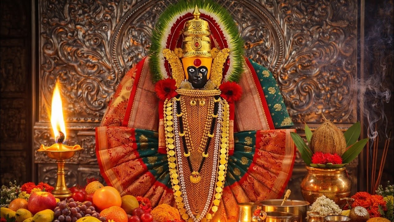 🌺 Mahalakshmi Aarti | Kolhapur Siddh Peeth Powerful Aarti🌺#@OKSadhviGupta-OK