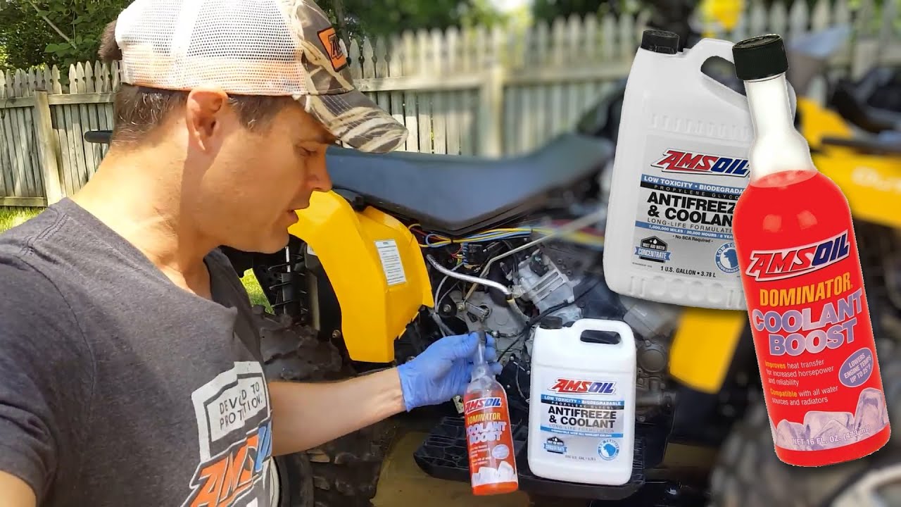 Can-Am Outlander ATV Coolant Change with AMSOIL