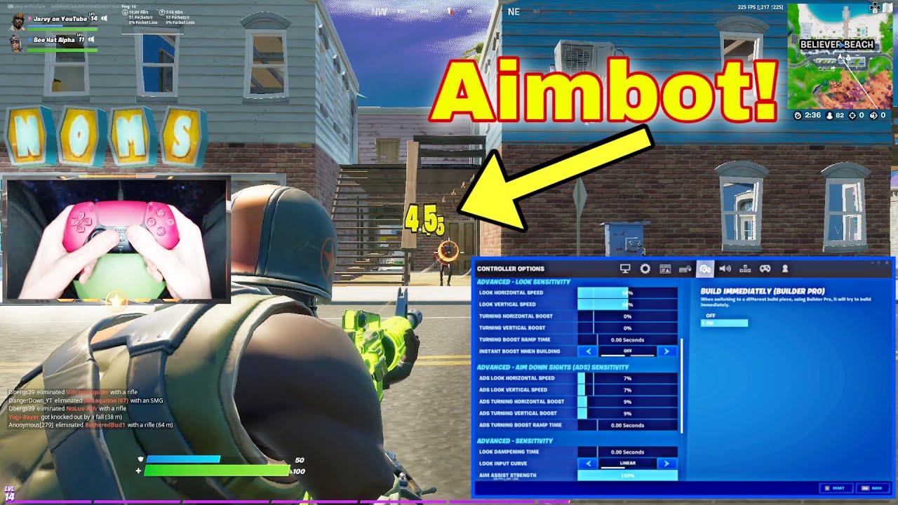“HIGHEST IN THE ROOM” (Fortnite Montage) + Best Linear Aimbot Controller Settings for (PS4/PC/XBOX)