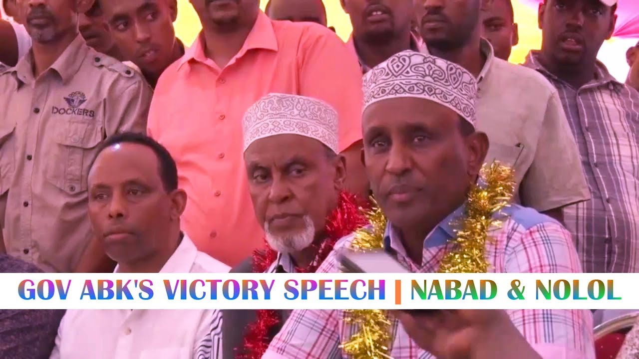 GOVERNOR ABK - PRAISES FORMER GOV & VOWS TO UNITE GARISSA COUNTY | VICTORY SPEECH | NABAD & NOLOL