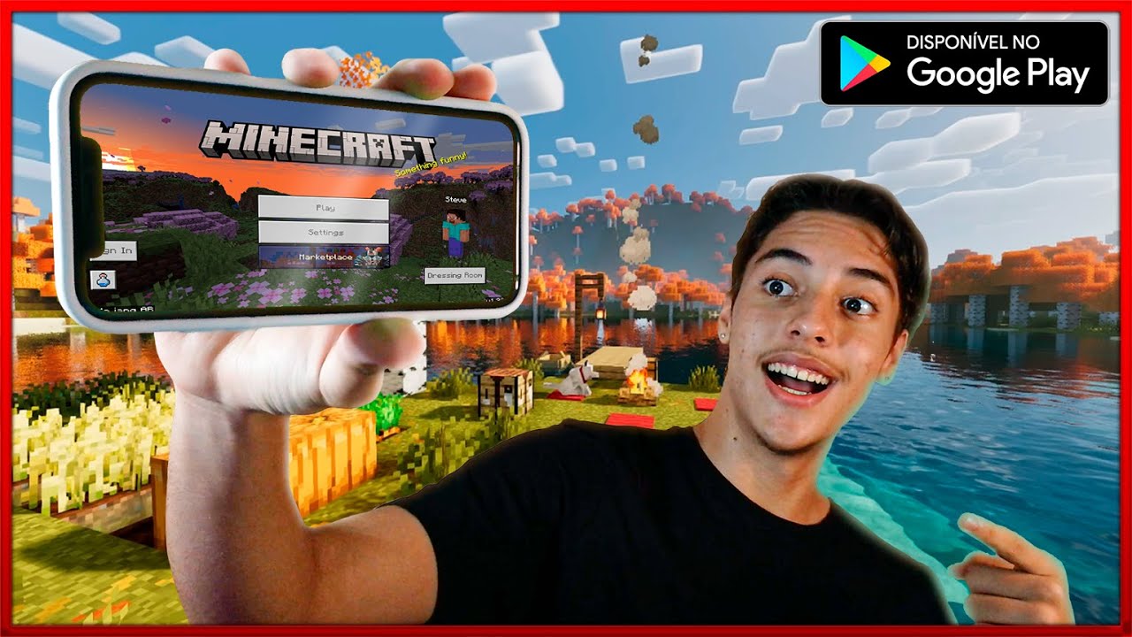 COMO BAIXAR MINECRAFT DE GRA&Ccedil;A NO CELULAR! DIRETO DA PLAY STORE!