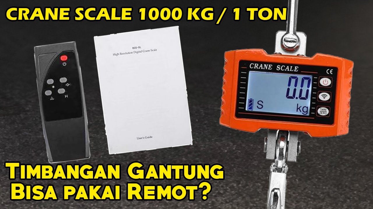 Cobain Timbangan Gantung Digital 1 Ton 1000 Kg
