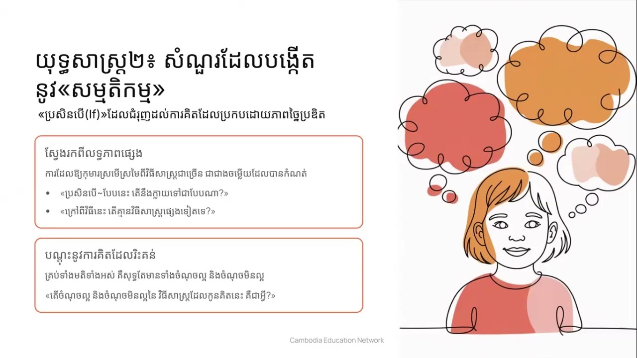 វិធីសាស្ត្រសួរសំណួរដែលជួយអភិវឌ្ឍន៍ដល់សមត្ថភាពដោះស្រាយនូវបញ្ហា (E 3-9)