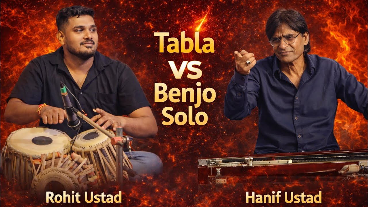 Tabla VS Benjo. SOLO  with gujrat king of benjo player Hanifbhai