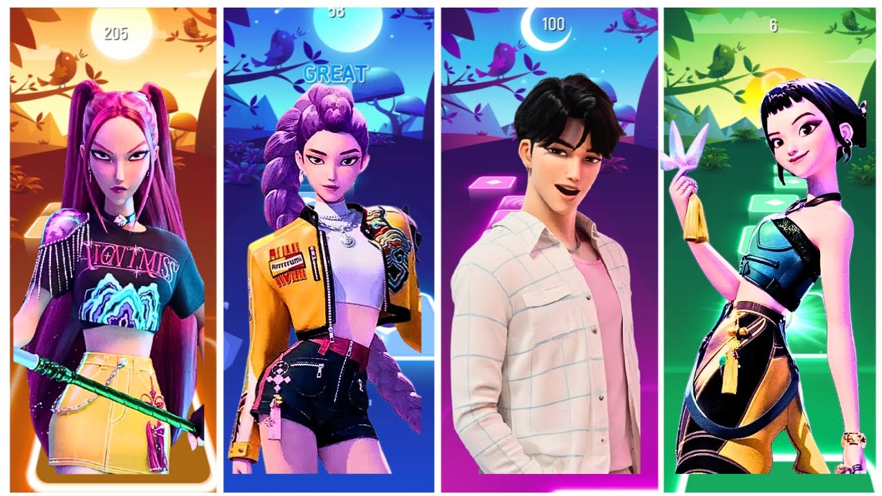 Coffin Dance Tiles Hop 😈 K-Pop Demon Goes Crazy! 🔥✅