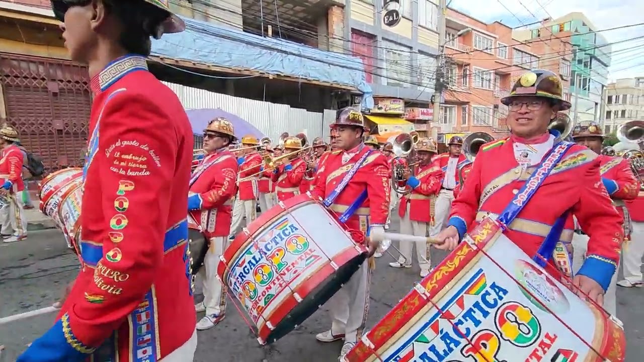 Morenada Eloy Salmon con la Banda Intergaláctica Poopo en su ensayo del 19 de marzo