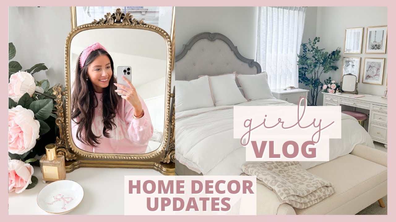 Girly Vlog!! Home Decor Updates, Vanity Organization, + Haul!