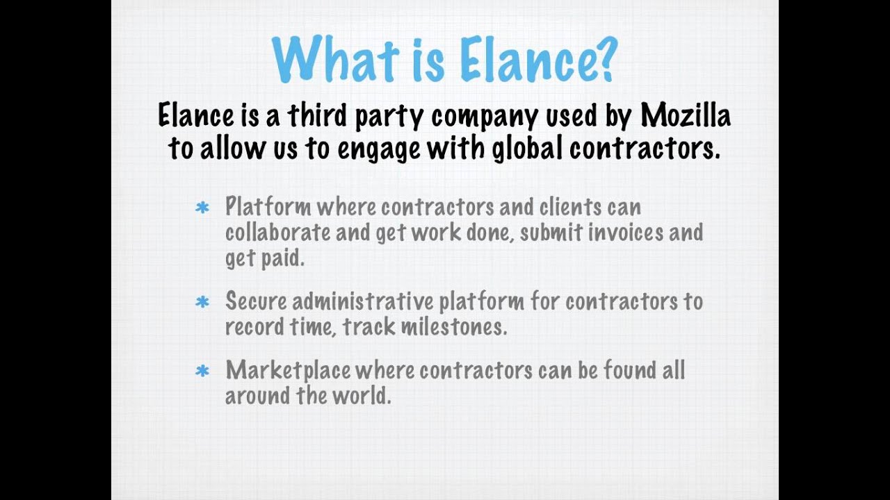 Elance Video 1 What Is Elance