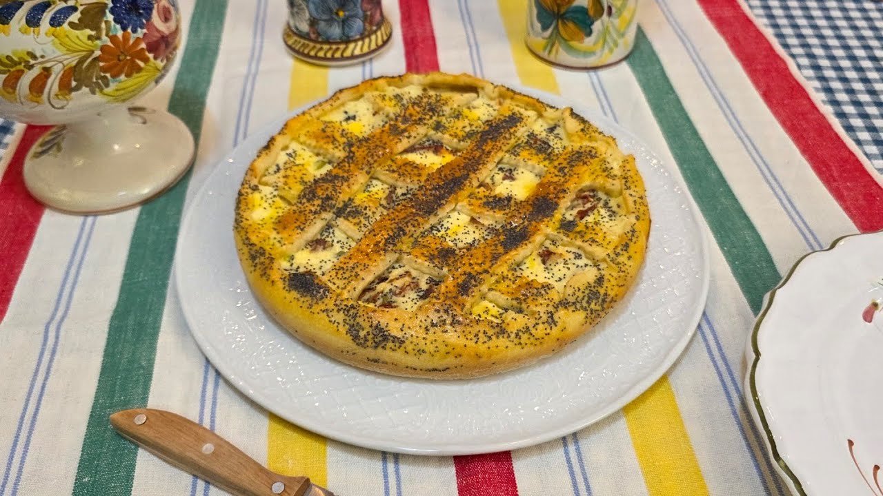 TORTA RUSTICA CON RICOTTA E POMODORI SECCHI