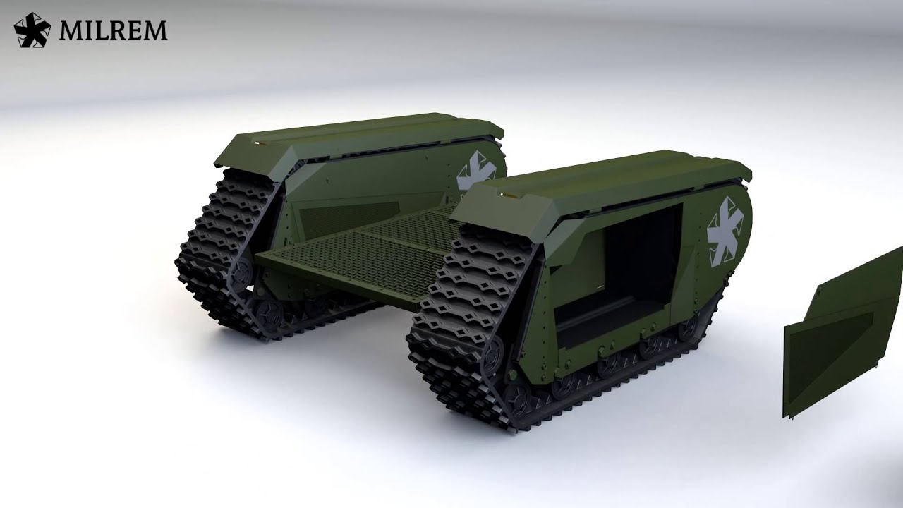 ROBOT TANK DRONE: Unmanned Ground Vehicle | RUN FOR YOUR LIVES!