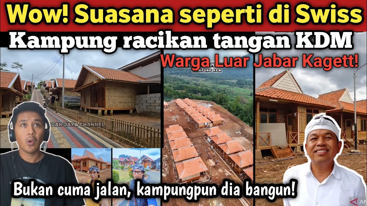 Wow Kaget! Warga Luar Jabar heran KDM bikin Kampung cantik pake uang pribadi//Masih proses finishing