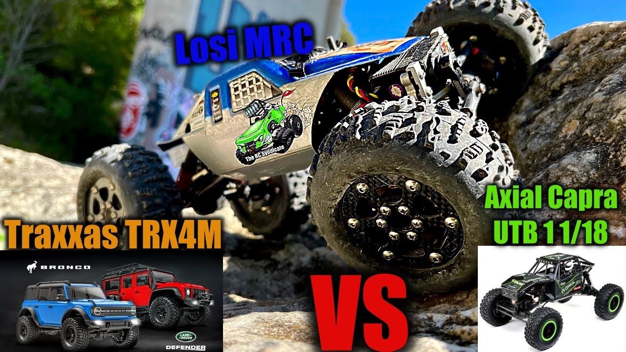Who is the King of the Mini Rock Crawler? Losi MRC, Traxxas TRX4m or Axial UTB