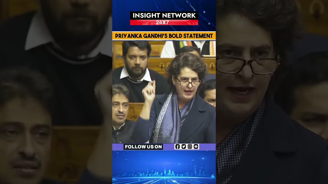 Priyanka Gandhi delivers a powerful speech in Parliament, raising the issues that matter most.