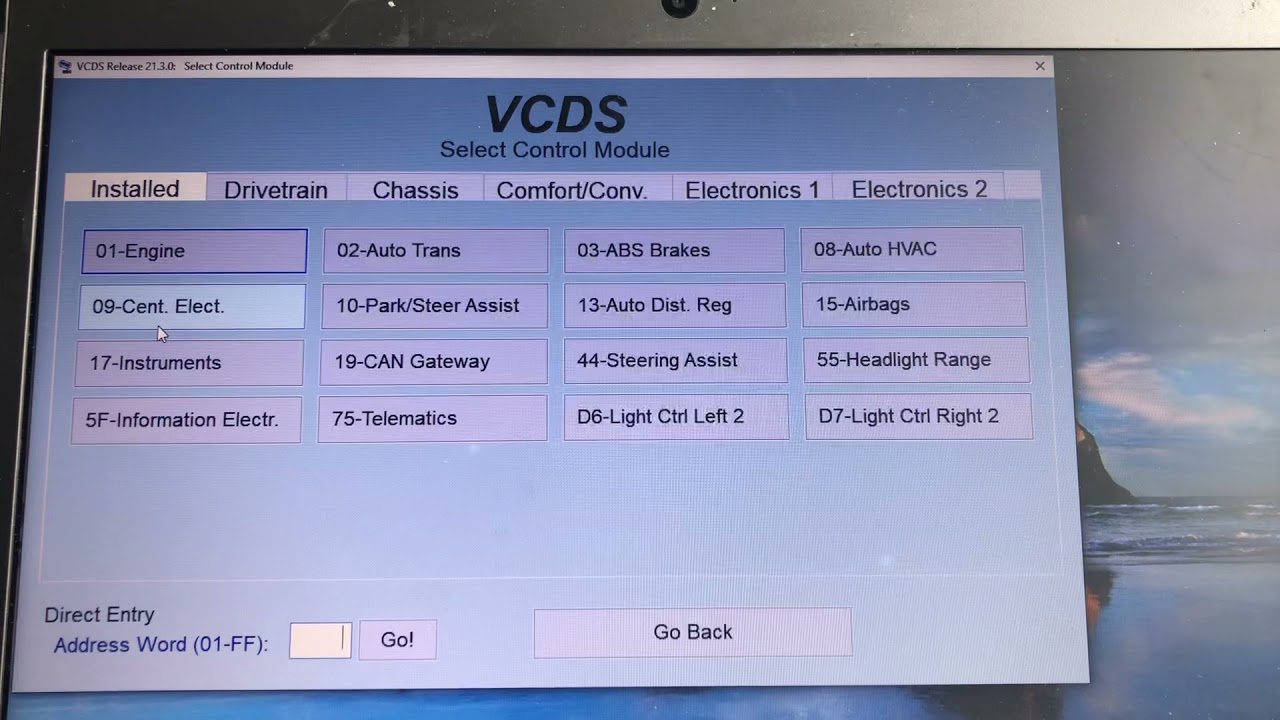 Activating auto lock on speed on a T6.1 with vcds