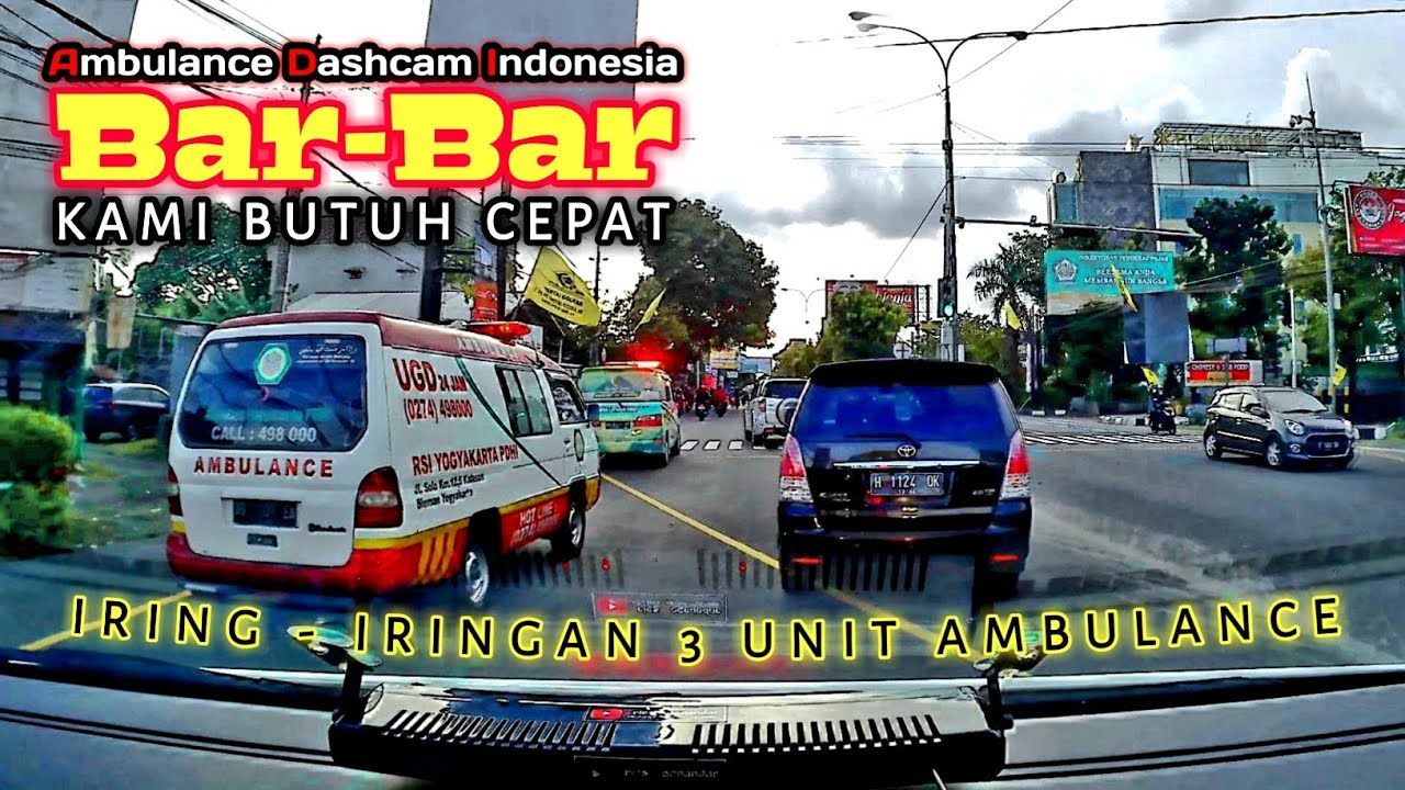 EMERGENCY moment menuju RSUP Dr.SARDJITO JOGJA - Ambulance Dashcam Indonesia