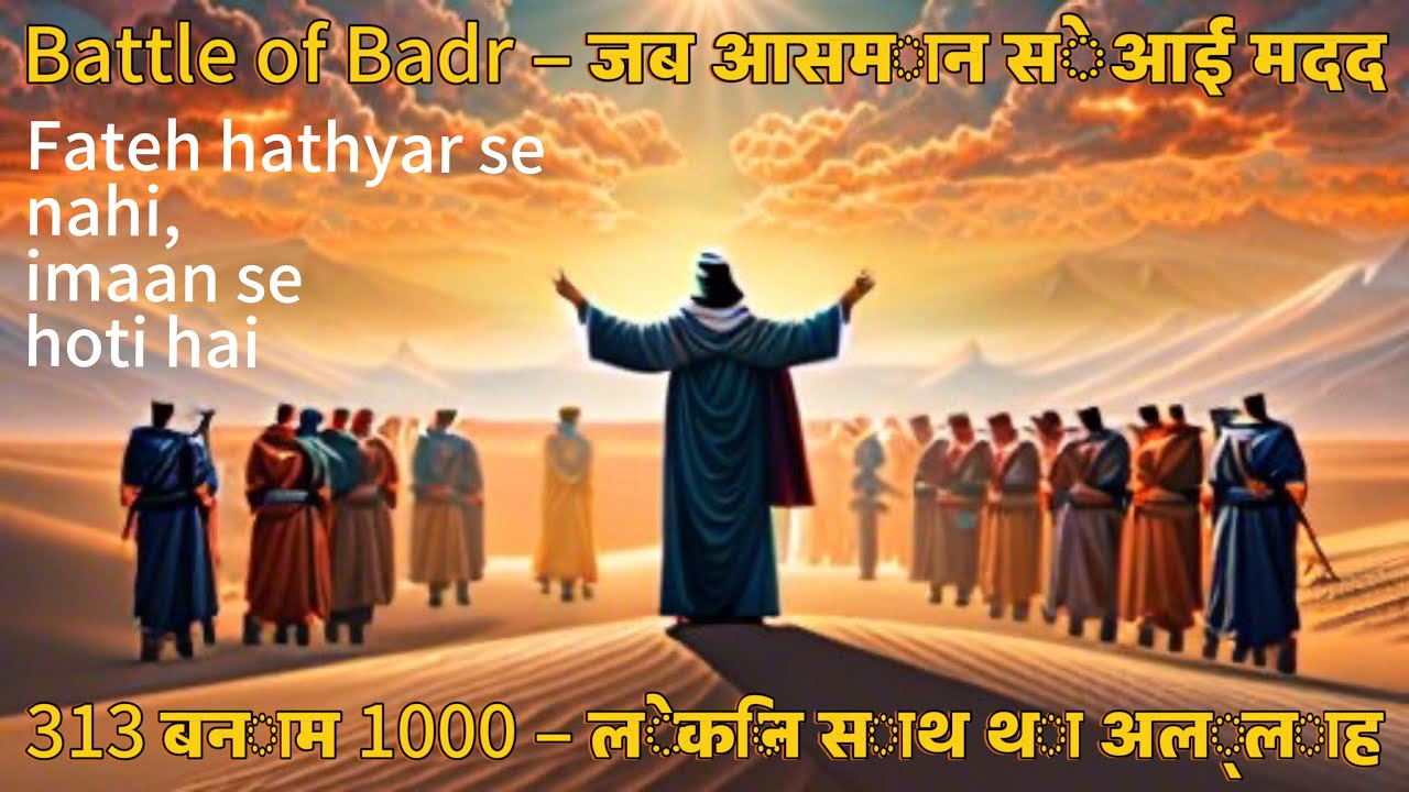 Battle of Badr – Jab Asmaan Se Aayi Madad | 313 Sahaba vs 1000 Kuffar | Miracle of Islam 