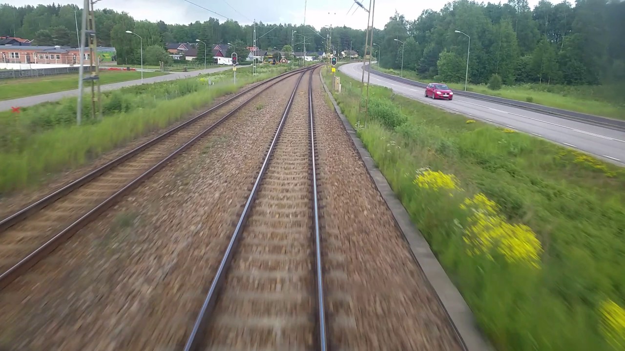 Train Driver´s view  Sala-Uppsala  20160609