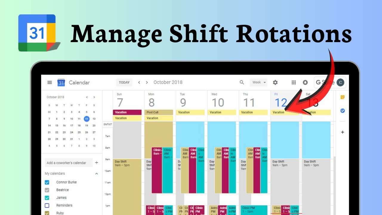 How to set up shift schedules and rotations in Google Calendar