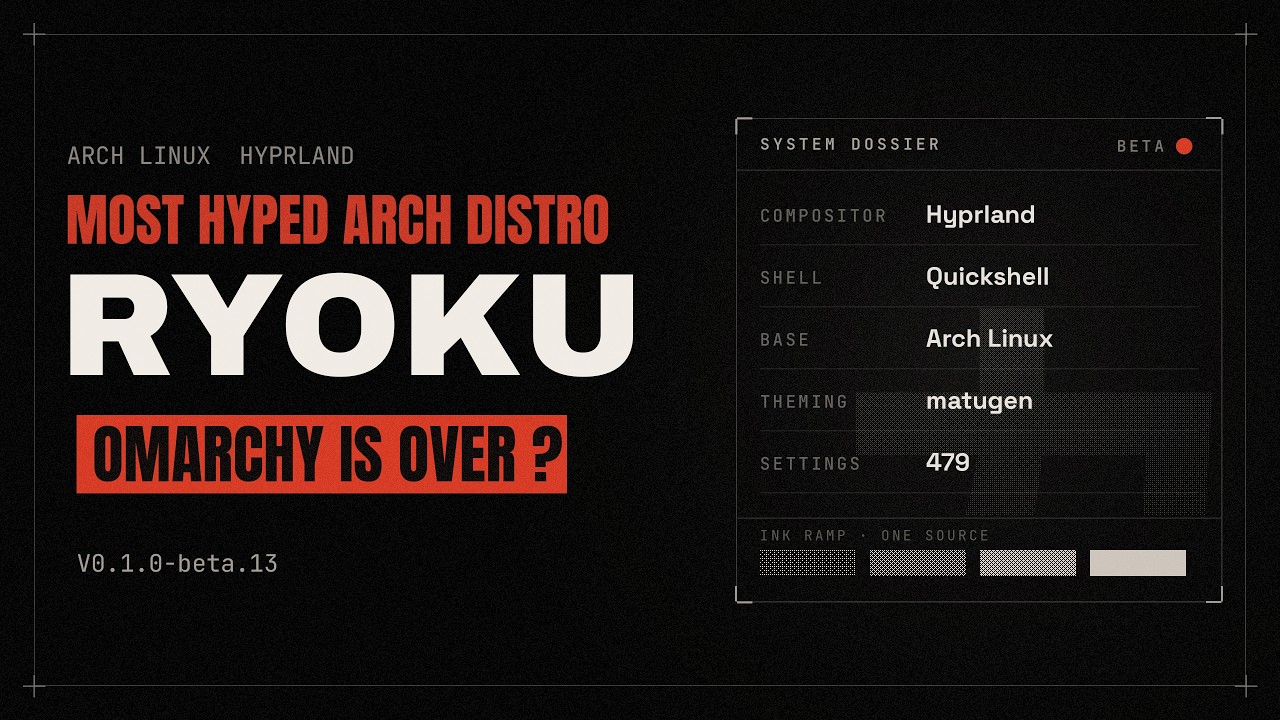 RYOKU DESKTOP &mdash; Премиальный опыт Hyprland (альтернатива Omarchy)