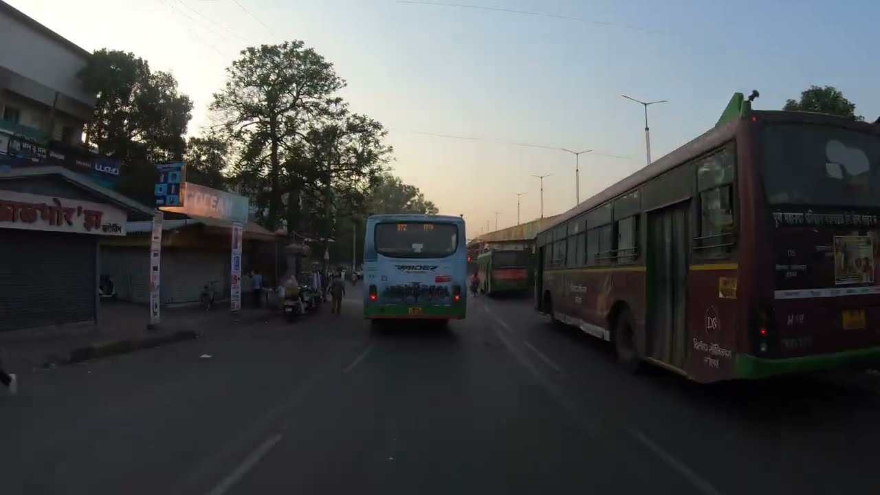 4K | Bhakti Shakti Chowk to Chinchwad Chowk (Glimpse of Pimpri-Nigdi Metro Line), Pimpri-Chinchwad