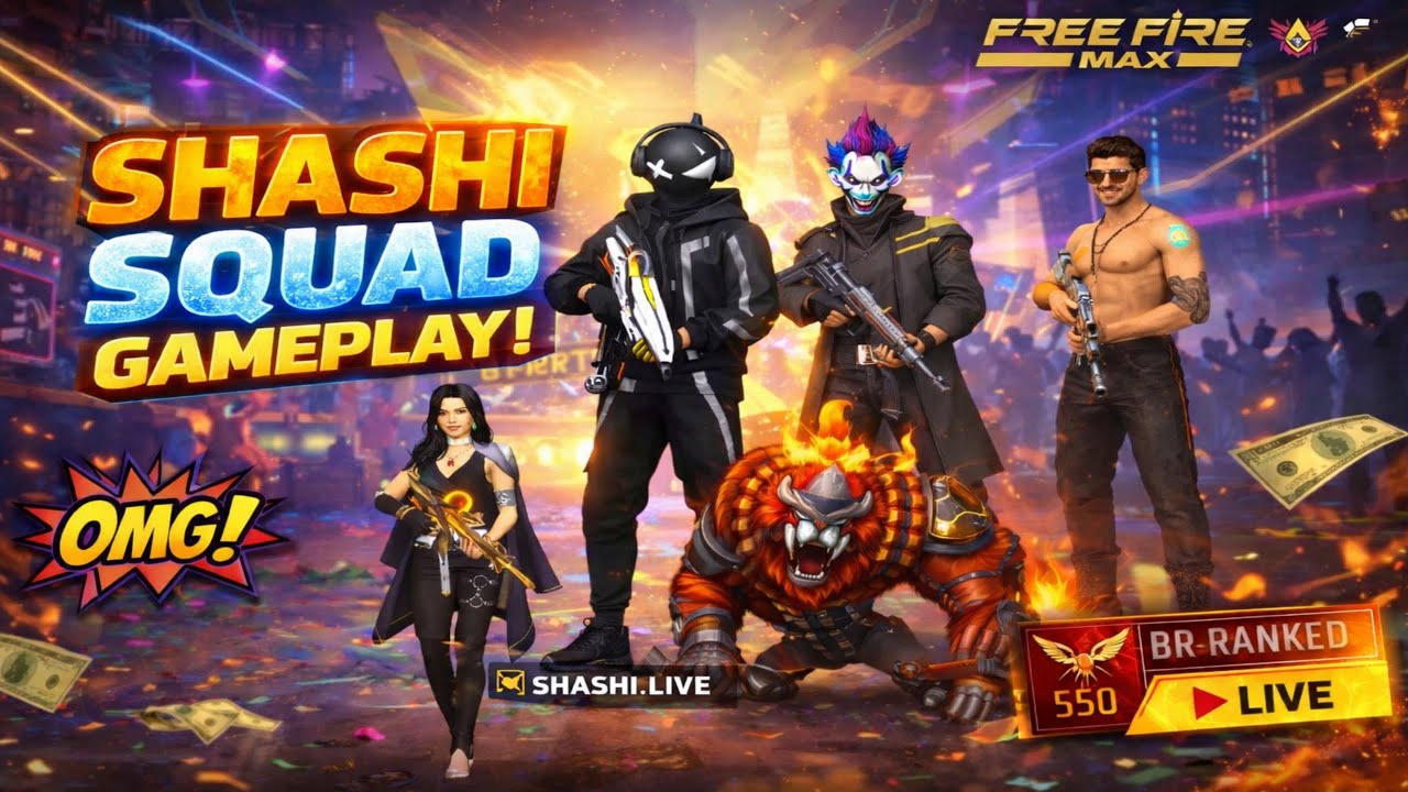 FREE FIRE LIVE 🔴 | OP GAMEPLAY + CUSTOM ROOM | #freefire #shortsfeed #shorts #live #shashilive