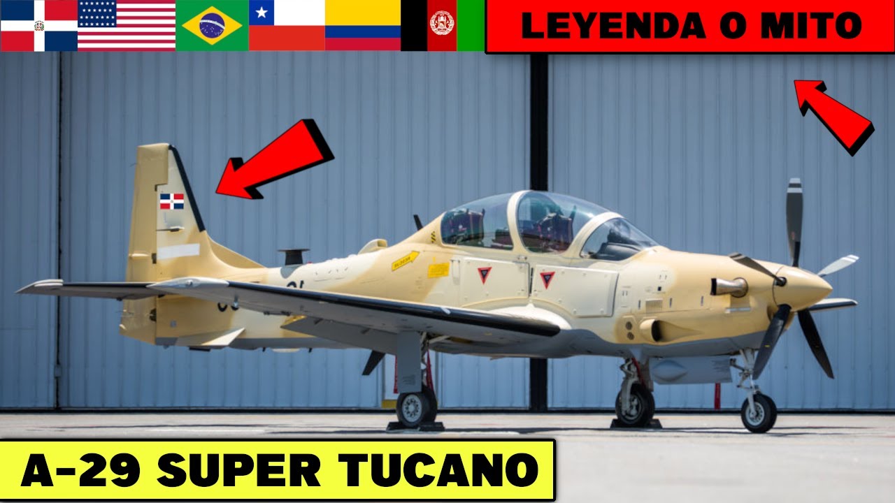 ESTO ES TODO LO QUE DEBES SABER DEL A-29 SUPER TUCANO - AVIÓN DE ENTRENAMIENTO y ATAQUE LIGERO