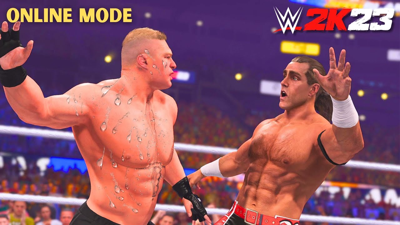 Самый потный игрок в истории WWE 2K23...