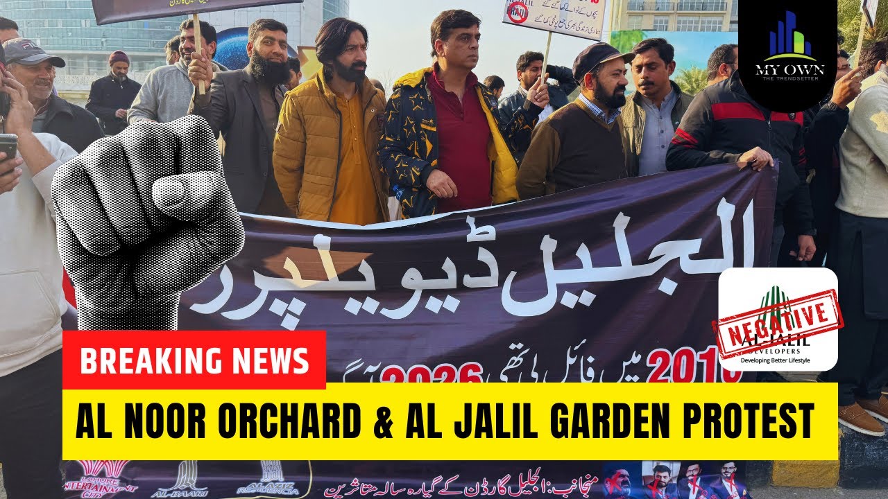Investors Protest Over Al Noor Orchard & Al Jalil Garden