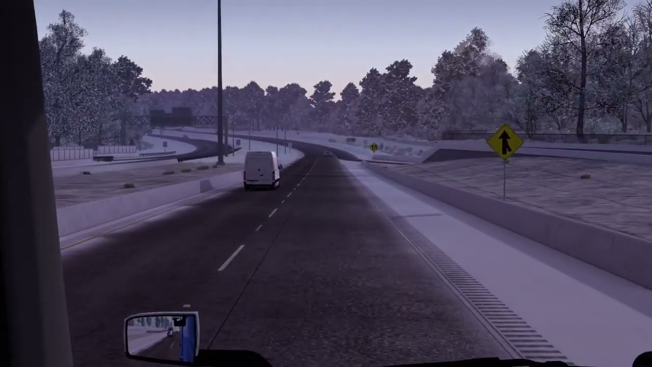 Delivering Cooling Towers in the Snow from Shreveport LA to Alexandria LA in ATS! (No Talking)
