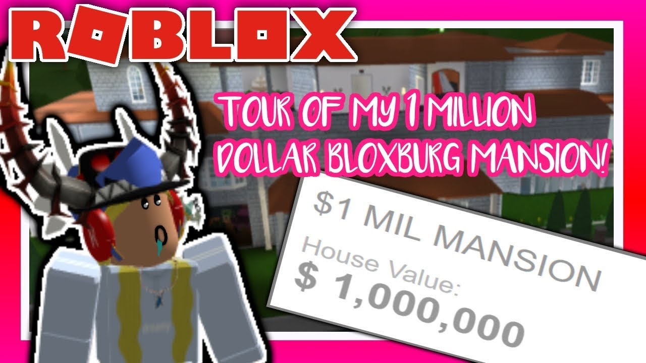 Tour My 1 MILLION DOLLAR MANSION On Bloxburg! | Bloxburg House Series | Krymena