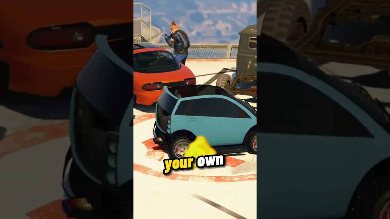 Невидимые детали автомобиля #gta #игра #глюк