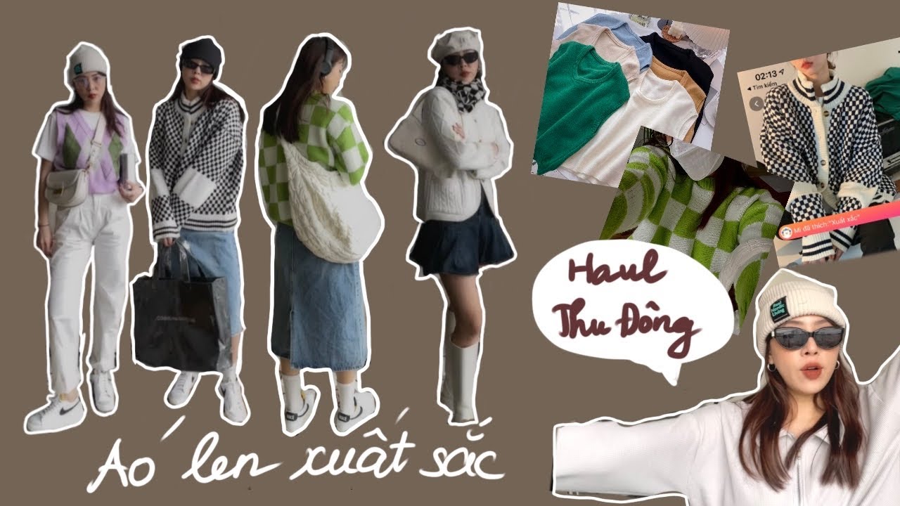 【haul shopee + lazada】10 áo len 