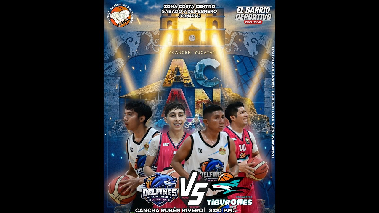 DELFINES ACANCEH VS TIBURONES PROGRESO / CYBA