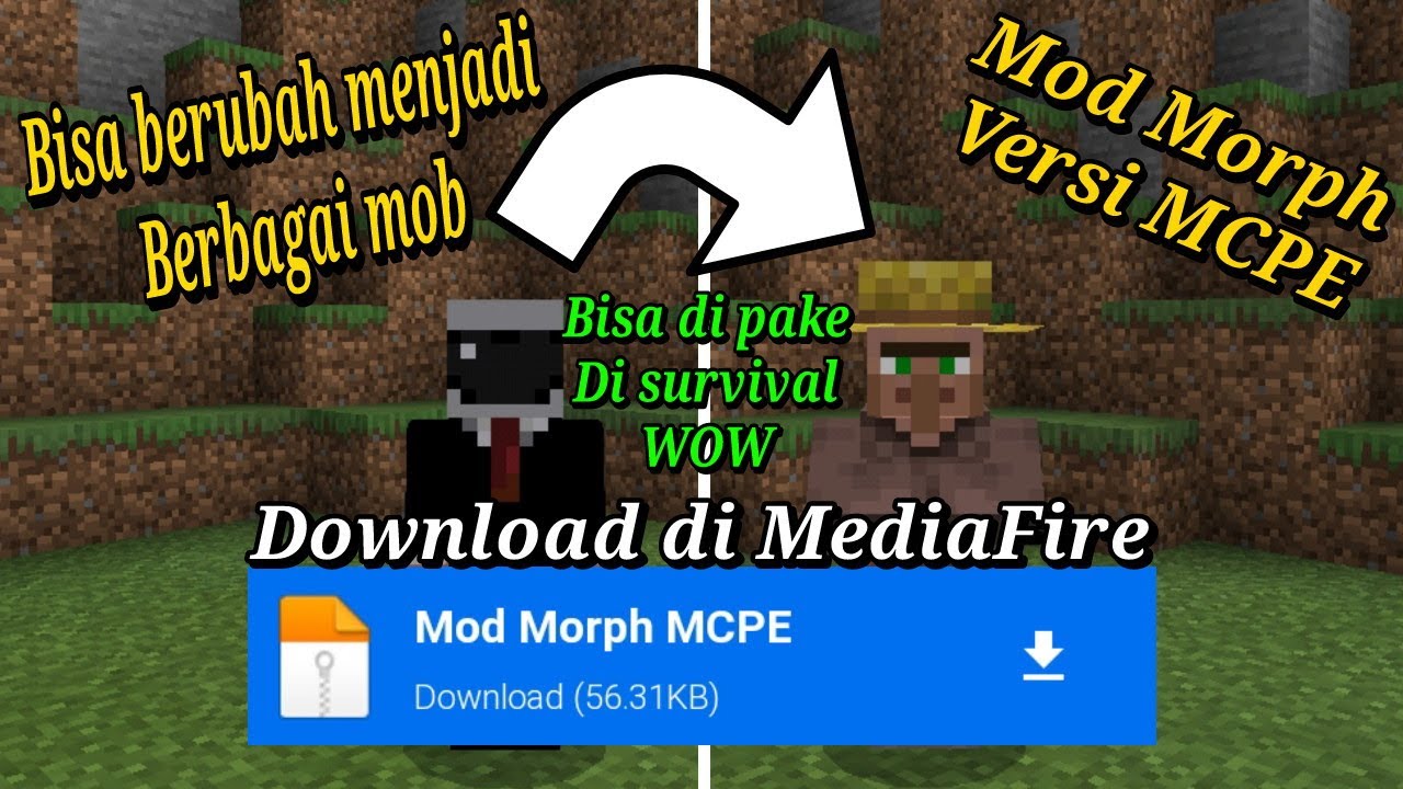 CARA DOWNLOAD ADDON MORPH DI MINECRAFT PE - MINECRAFT ANDROID