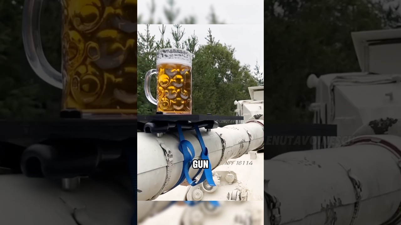 Testing a tank with beer #military #shortvideo #facts #tank #war