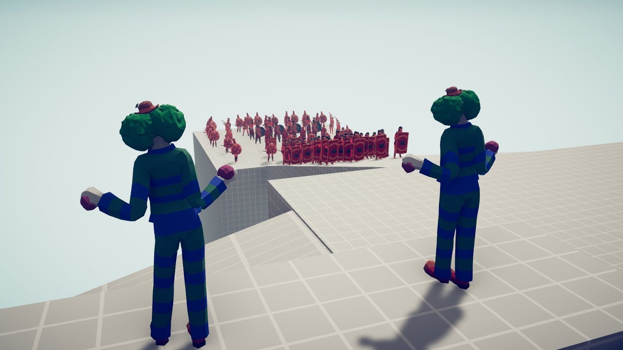 40x CLOWN  vs 70x ALL FACTION | Totally Accurate Battle Simulator - TABS