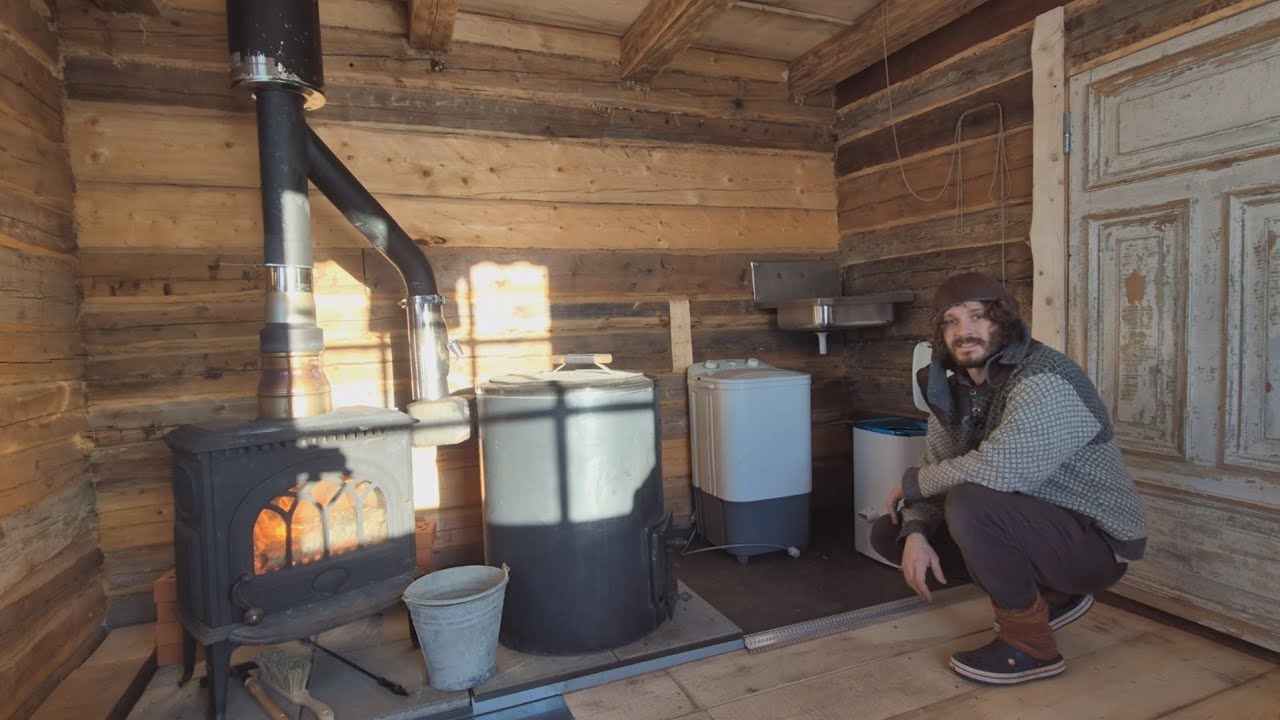 Testing Our Solar-Powered, Wood-Heated Off-Grid Laundry Room