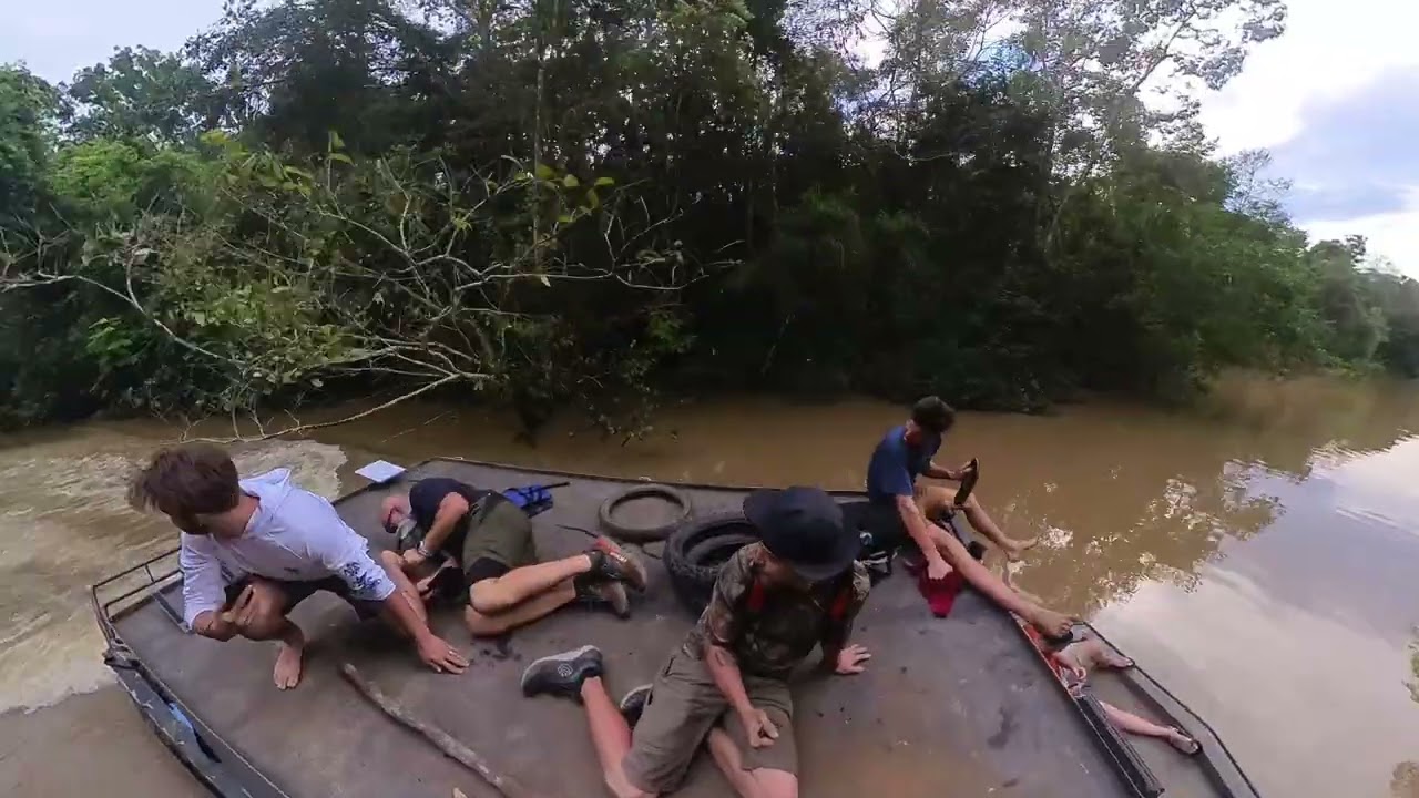 Boating through the Amazon jungle RAW Footage 