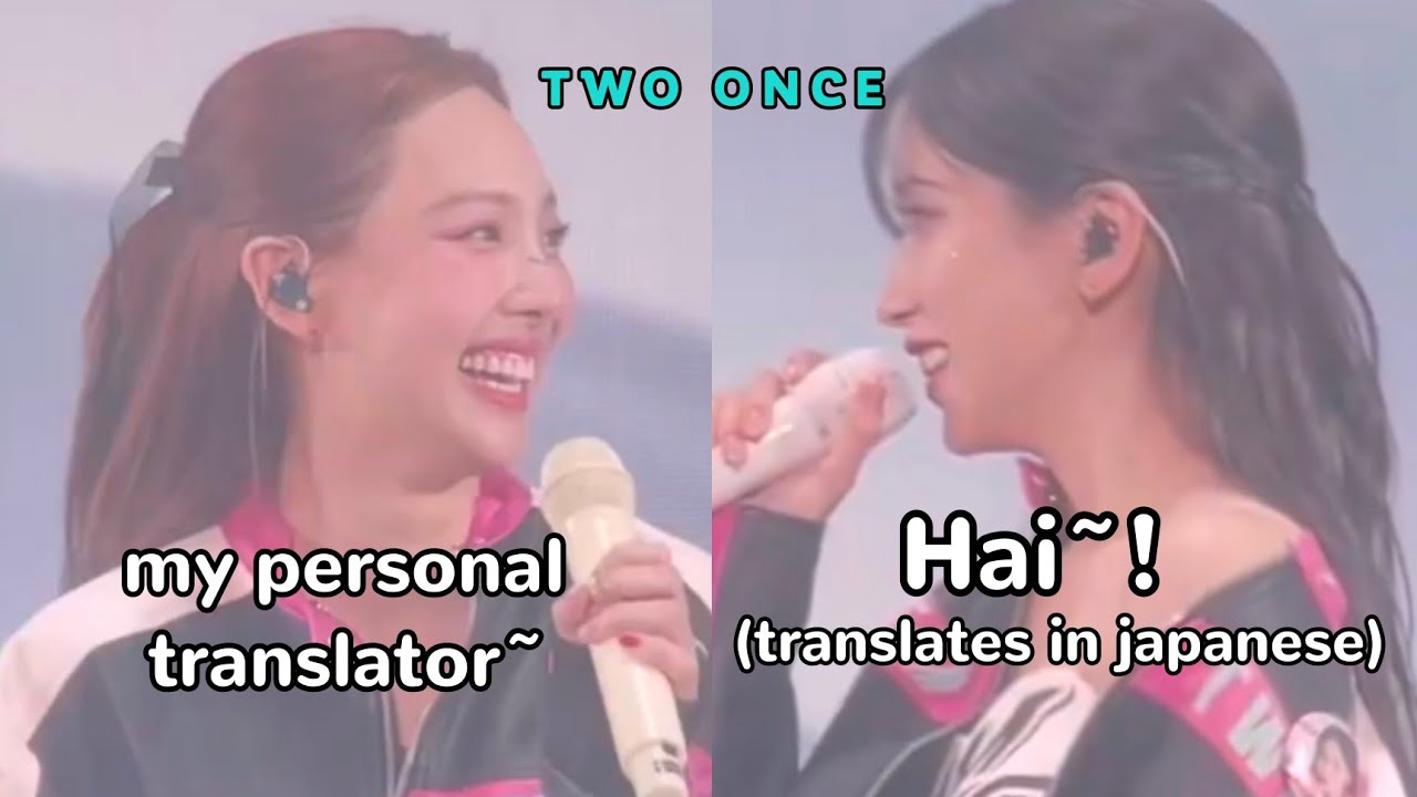 mina translating nayeon's touching story about ONCE in japan