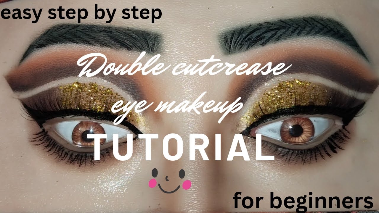 Double cut crease eye makeup/ bridal eye makeup/how to do eye makeup/ makeup tutorial for beginners 