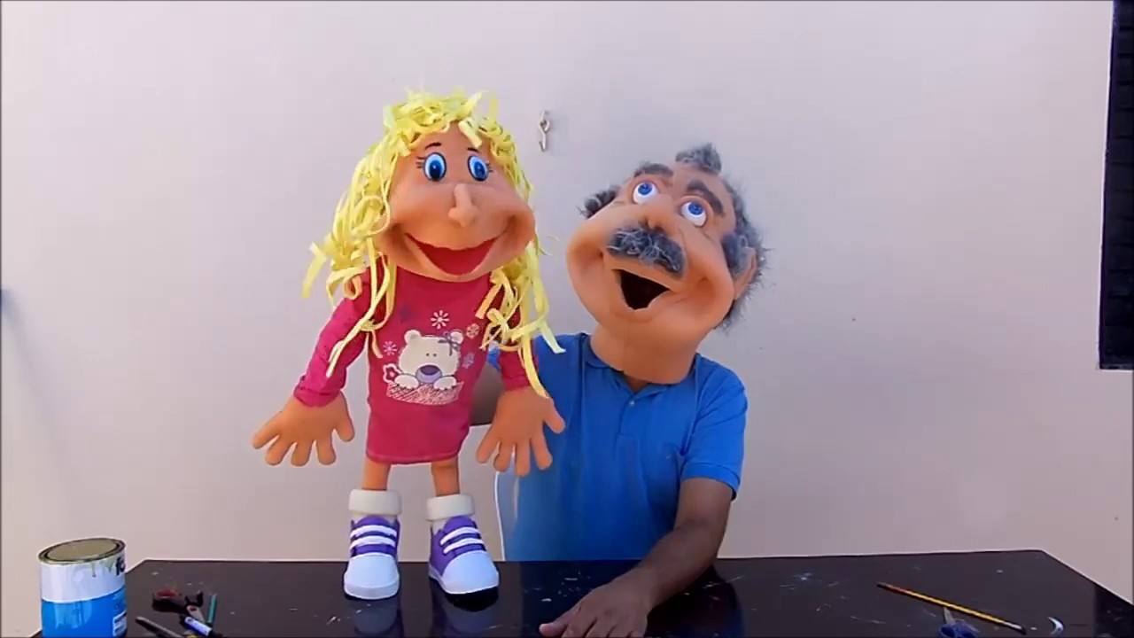 como fazer fantoche menina
