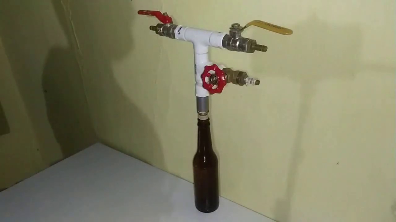 ¡Llenadora Contra Presión de PVC! (Prototipo funcional de llenadora Contra Presión para cerveza)
