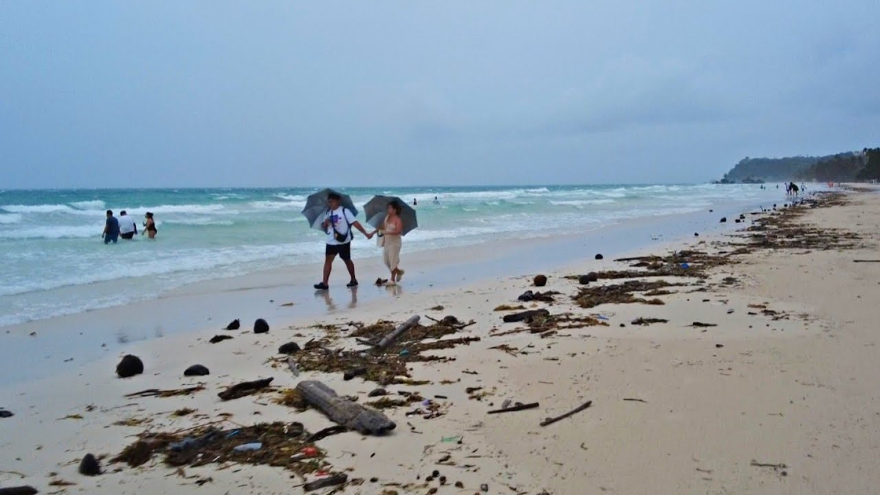Look! This is BORACAY White Beach on October 22 2024 Bagyong Kristine